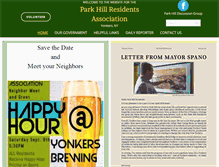 Tablet Screenshot of parkhillyonkers.org